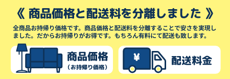 商品と配送料を分離しました
