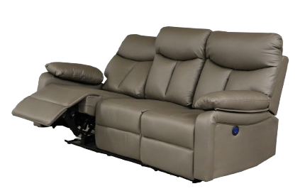 両側電動リクライニングソファ３人掛け