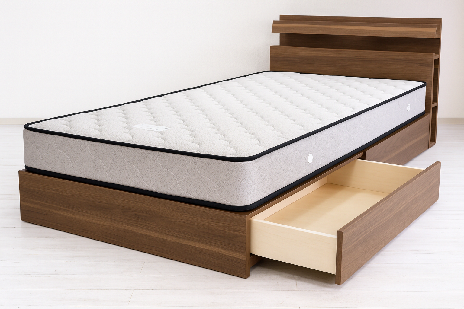 棚付シングルベッド(マット付)