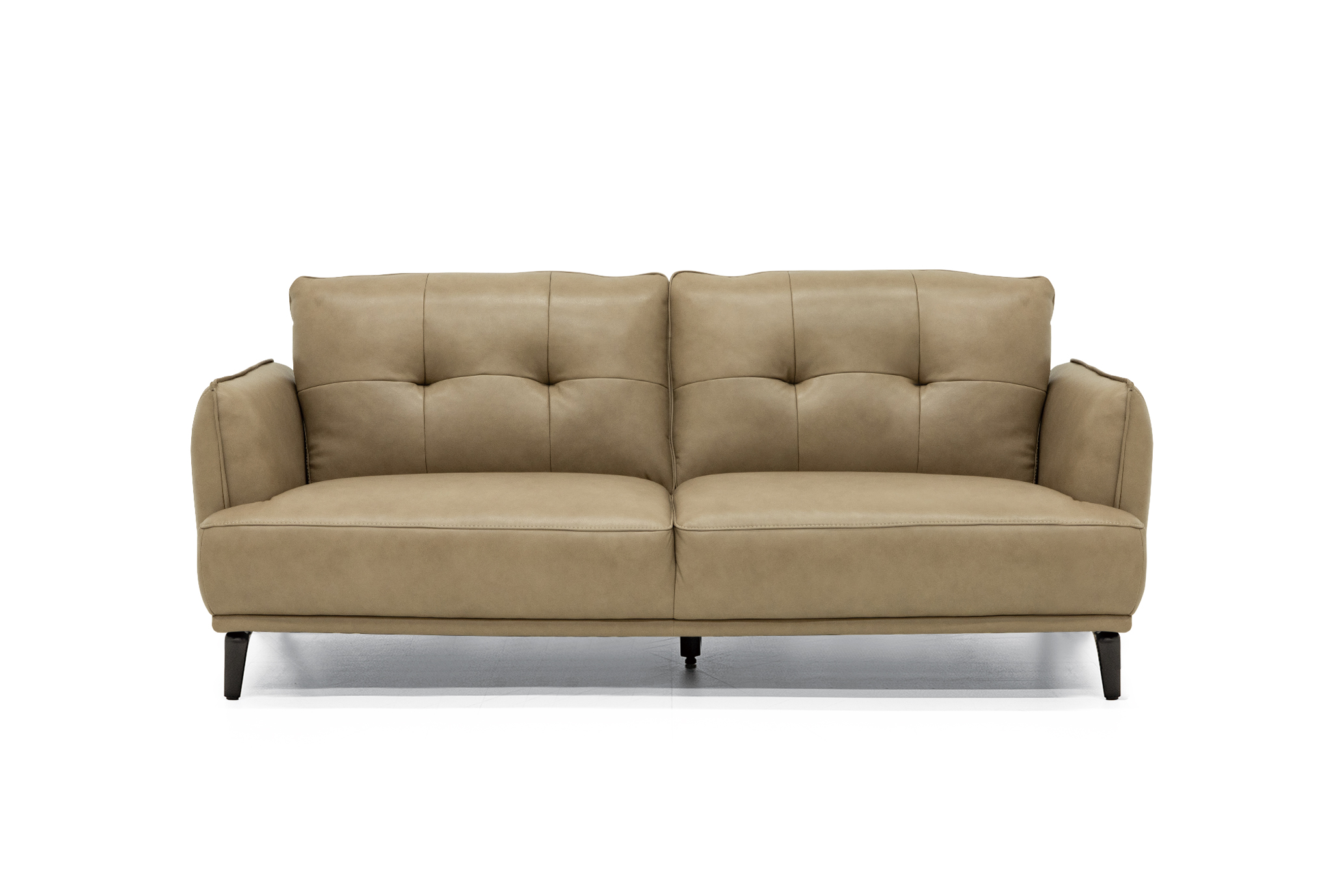 本革張りソファ３人掛け