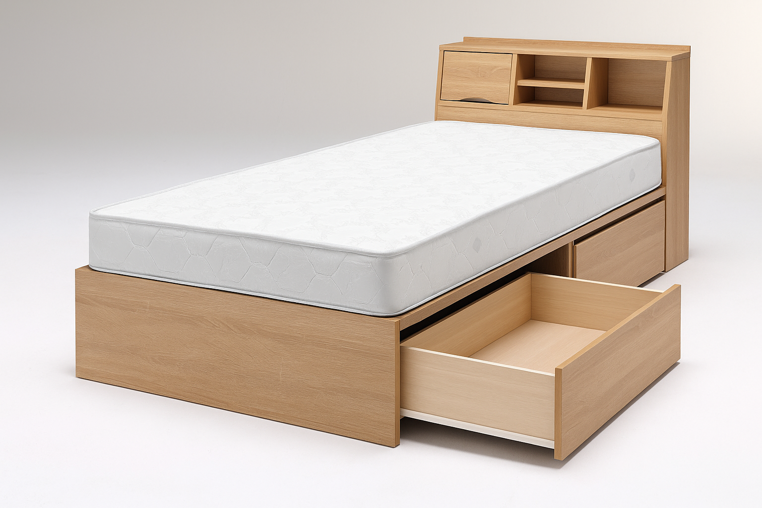 棚付シングルベッド(マット付)