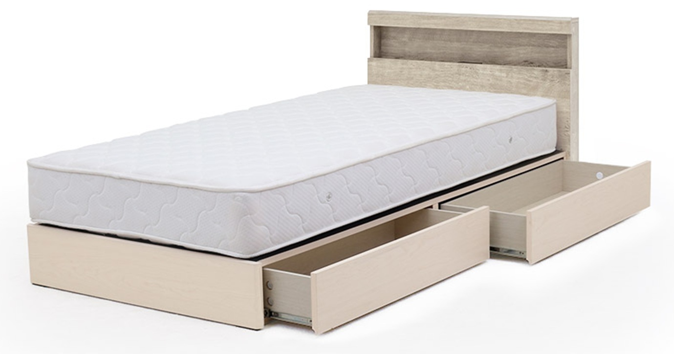 棚付シングルベッド(マット付)