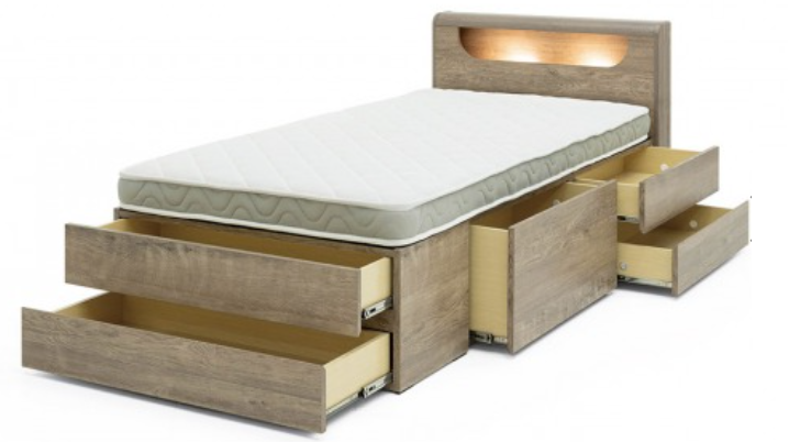 足もとに引出のあるチェストベッド(マット付)