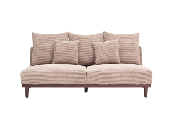 モダンデザインソファ３人掛け（クッション付）