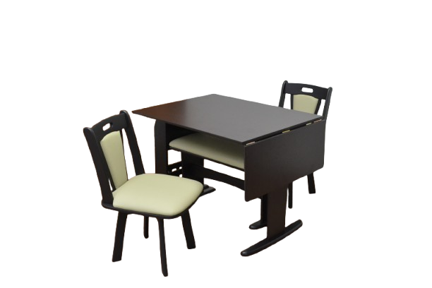 伸長式ダイニング4点セット