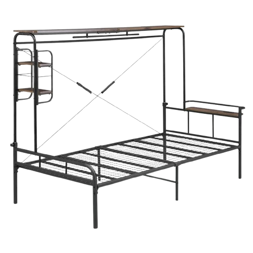 棚付きシングルベット